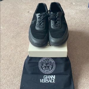 Gianni Versace suede leather sneakers